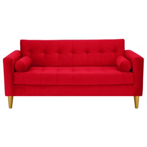 Bodevir - Sofa Retro 3C Felpa 01 Rojo
