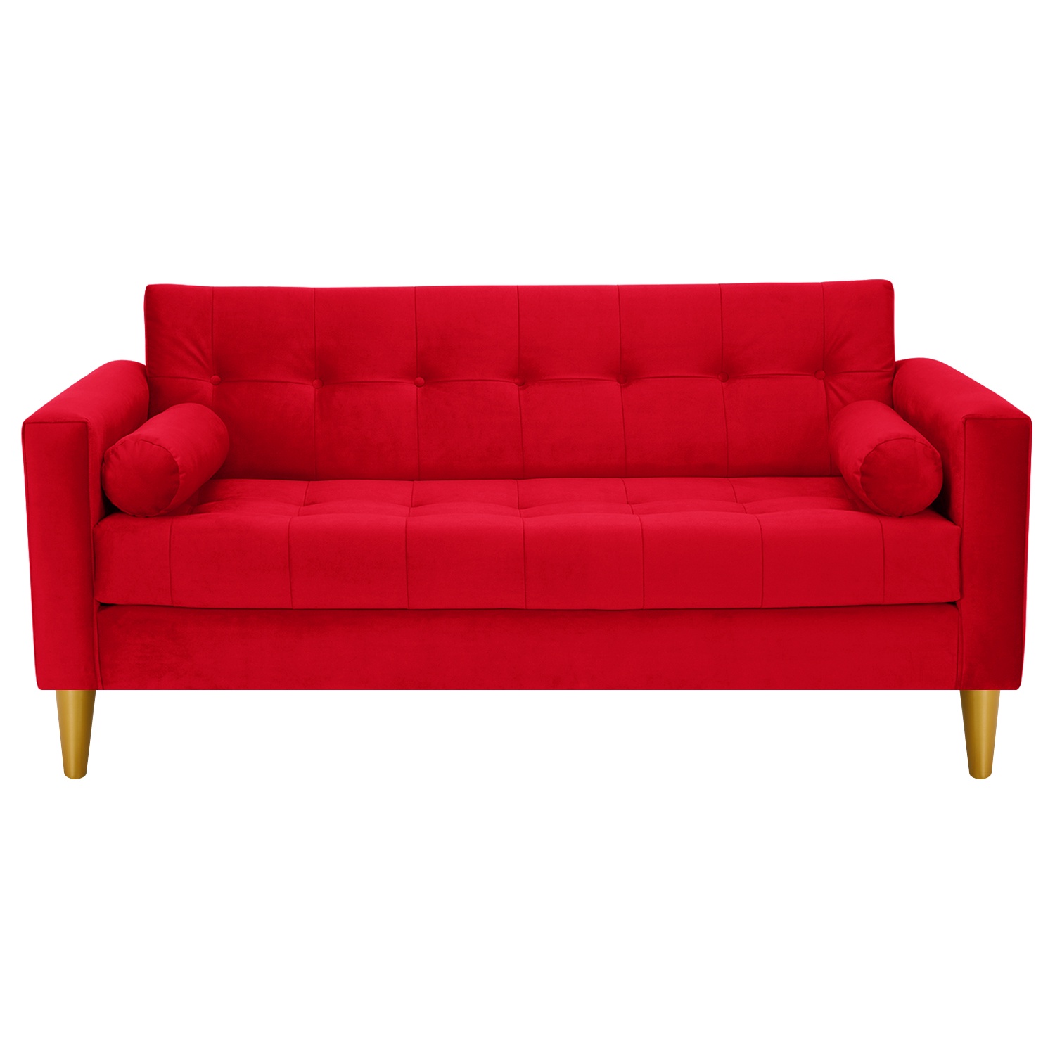 Bodevir - Sofa Retro 3C Felpa 01 Rojo