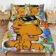 thumbnail image 1 of x70 Garfield Bed Duvet Cover Microfiber Bedding Sets 3D Printed Lightweight 3 Piece Comforter Sets, 1 Duvet Cover And 2 Pillow Shams for Kids Boys Girls 79"x90" jn70, 1 of 5