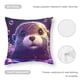 thumbnail image 5 of Nutria Fundas de almohada de terciopelo con tema, regalos de funda de almohada, decoración para el hogar, cojín de lanzar, regalo de cumpleaños para fans y parejas.50*50cm., 5 of 6
