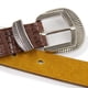 thumbnail image 3 of Cinturón Mujer Textura Croco Hebilla Moda casual marron Talla Única, 3 of 5