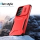 thumbnail image 3 of Funda Resistente para Samsung Galaxy S24 con Tapa Deslizante y Protección Militar Rojo, 3 of 6