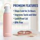 thumbnail image 4 of Botella de agua Brita Stainless Steel Premium 590ml Rose, 4 of 9