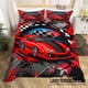 thumbnail image 1 of Racing Car Duvet Cover Boys Extreme Sports Game Quilt Cover For Boys Microfiber Cool Speed Automobile Honeycomb Bedding Set Bed Sheets, 1 of 5