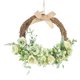 thumbnail image 1 of Aro De Ratán Flor Guirnalda Primavera Puerta Delantera Guirnalda Decoración Verde, 1 of 5