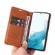 thumbnail image 4 of Funda Billetera de Cuero para Samsung Galaxy S23 Plus con Tarjetero y Soporte - Tapa Magnética Marrón, 4 of 6