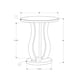thumbnail image 3 of Mesa auxiliar Accent Monarch Specialties, plata cepillada con espejo, 3 of 5