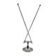 thumbnail image 4 of Soporte De Bandera De Mesa De Metal Para Reuniones De Oficina Y Ceremonias, Color Plateado, 4 of 5