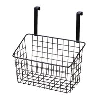 Magideal - S De Almacenamiento De Rejilla, Organizador De Puerta De Pequeña Sala, Organizador De Almacenamiento Colgante De De Alambre Para Cocina Y , , Negro