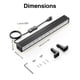 thumbnail image 5 of Paquete de 4 luces negras Onforu de 42 W, cable de 1,5 m, 110 V, 5 of 6