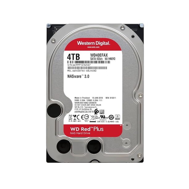 Disco Duro Interno Western Digital Red Plus NAS 4TB 3.5
