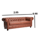 thumbnail image 2 of Sofa 3 Cuerpos chester Luxe Gris, 2 of 2