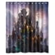thumbnail image 1 of Cortina de ducha de guerreros de World of Warcraft, juego de cortina de baño con ganchos, tamaño 60 x 72 pulgadas, 1 of 3