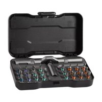 Magideal - 24 En 1 Ratchet Destornillador De Destornillador Profesional Portátil Con Estuche De Transporte Con Mango Desmontable Herramienta De Reparación Sólida