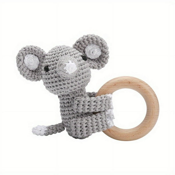 Handmade Woven Crochet Bed Bell, Knitted Doll Baby Wool Knitted Rattan, Baby Soothing Toys