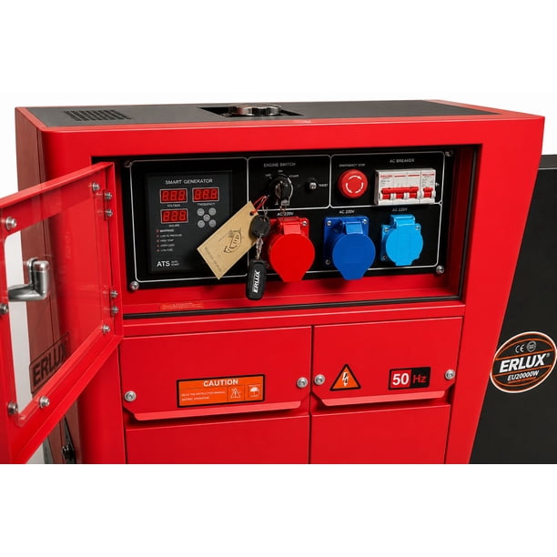 Generador Diesel Erux De 20kva Con Llave Er20000w / Tecnología