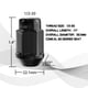 thumbnail image 2 of Tuercas de rueda FLYCLE 36 mm negras 1/2‑20 19 mm hexagonales (paquete de 20), 2 of 8