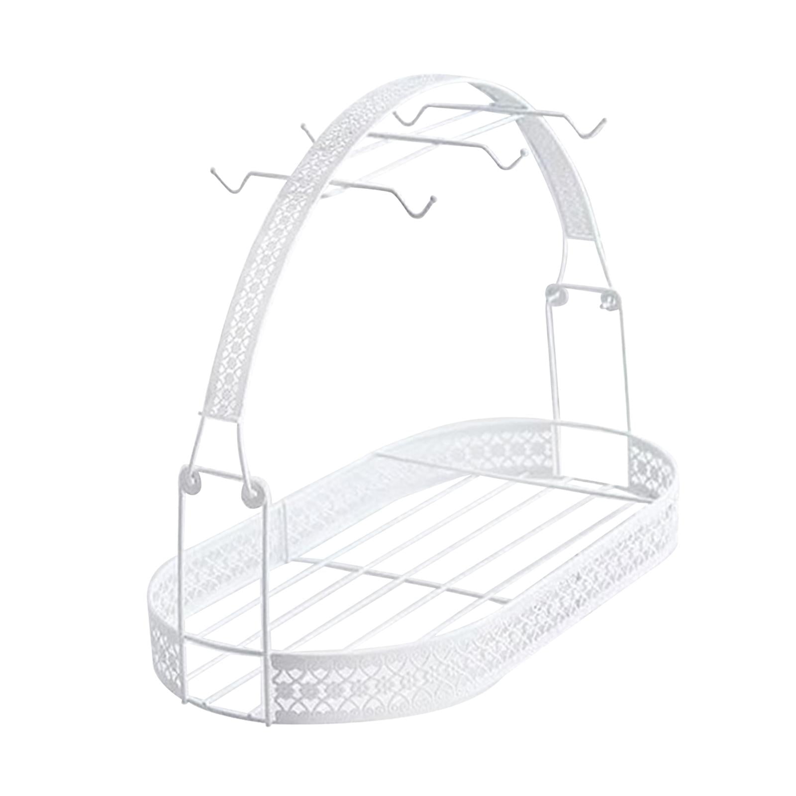 Magideal - Pastelera De Tazón De Tazón De Café Con Gancho De Gancho Exhibición De Taza De Café Tazón De Tazas De Desagüe Para La Mesa De Restaurantes Gabinete De Blanco