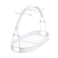 Magideal - Pastelera De Tazón De Tazón De Café Con Gancho De Gancho Exhibición De Taza De Café Tazón De Tazas De Desagüe Para La Mesa De Restaurantes Gabinete De Blanco