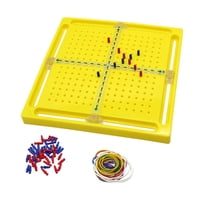 Magideal - Geoplanos De Madera, Equipo De Aprendizaje, Eje X, Juguetes Educativos, Herramienta De Enseñanza De Matemáticas Para Niños, Tablero De Geometría Para