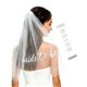 thumbnail image 1 of Leisofter Set de Velo y Cinturón para Novia, Velo de Despedida de Soltera, Cinturón Blanco Ajustable, Accesorios Nupciales para la Celebración, 1 of 8