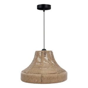 Genérico - Lámpara Colgante Techo Fibra Natural Elegante Decoración Jhn