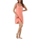 thumbnail image 2 of INSPIRE CHIC Camisón de Tirantes para Mujer con Cuello Cuadrado y Espalda de Corredor, Camiseta de Dormir Suave sin Mangas para Verano, Ropa de Casa y Descanso XL Rosa, 2 of 6