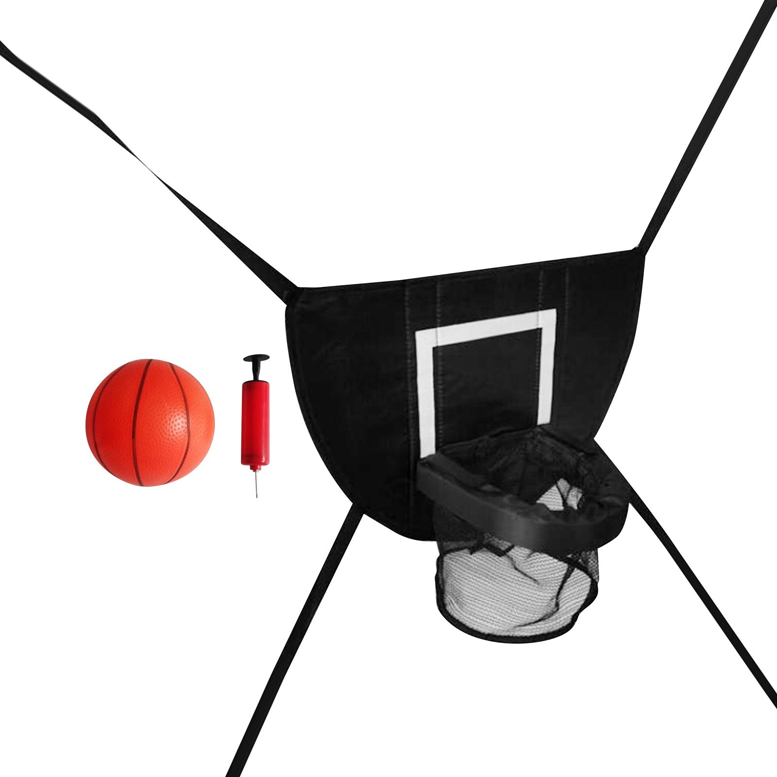 Magideal - Aro De Baloncesto Para Trampolín Accesorio De Trampolín Para Todas Las Edades Entrenamiento De Baloncesto Al Aire Libre Marco De Baloncesto Fácil De Con Una Pelota