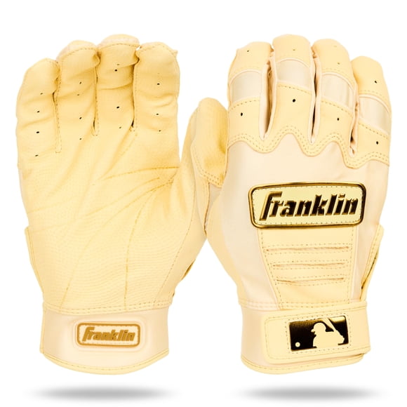 Guantes de bateo de béisbol Franklin Sports CFX Pro Vanilla/Gold