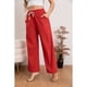 thumbnail image 2 of Pantalón Mujer Casual Recto Algodón Tipo Lino Tiro Alto 7003, 2 of 3