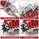 thumbnail image 2 of Kit de Construcción de Bloques Mould King Modelo Motor V12 1366 Piezas, 2 of 6