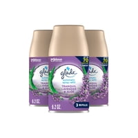 Recambio Automático En Aerosol Glade Para Ambientador, Color Lavanda Y Aloe, 180 Ml, Paquete De 3