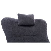 M&Ms - Teddy Upholstered Nursery Rocking Chair For Living Room Bedroom(Dark Grey Teddy)