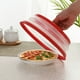 thumbnail image 2 of 1 Pc Collapsible Microwave Splash Guard, Round Ventilated Collapsible Microwave Food Cover With Easy Grip Handle, Food Filter Dishwasher Safe, Meal Prep Gadgets, Kitchen Tools, 2 of 5