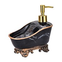 Magideal - Dispensador De Jabón Dispensador De Jabón Con Bomba De Resina, 1 Pieza, Botella Vacía, Recipiente Para Lavado De Manos, Botella De Champú Para Baño De Negro