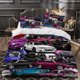 thumbnail image 1 of JDM Automotive Art Illustration Bedding Set | Includes 1 Duvet Cover and 2 Pillowcases Soft and Comfortable, 1 of 5