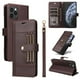 thumbnail image 1 of FOXDOCK Funda tipo Cartera para iPhone 16 Pro – Cubierta de Cuero PU con Múltiples Ranuras, Bolsillo para Efectivo y Correa de Muñeca, 1 of 6