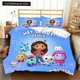 thumbnail image 1 of x1791 Bed SheetsGabbys D-Dollhouse Bedding Set Duvet Cover Comforter Bed Twin Full Youth Kids Girl Boys Gift Size Bedding Set 3-Piece Bedding Set (1 Duvet Cover + 2 Pillow Shams) nj1791, 1 of 5