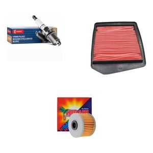 Genérico - Kit De Filtros Moto Honda Falcon 400 Aire + Aceite + Bujia