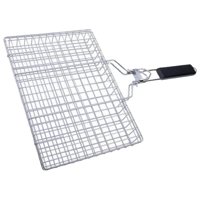 Magideal - De Parrilla Plegable Portátil, Herramienta De Cocina Antiadherente, Malla De Parrilla Para Accesorios De , Soporte Para Verduras, Pescad 32X3.5X50Cm