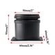 thumbnail image 2 of Patas para muebles Kyuionty, juego de 4, acero inoxidable, 5 cm, negras, 2 of 7