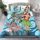 thumbnail image 1 of Juego de cama Islas Salomón - Polinesia Niñas con tiburón, 1 of 3