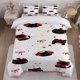 thumbnail image 1 of Cute Black Cat Print Duvet Cover Set Themed Bedding Three-Piece Set with Duvet Cover and Pillowcases, 1 of 1