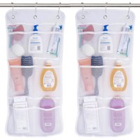 Miabu - Organizador De Ducha Colgante Cortina Baño X Pack 2