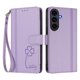 thumbnail image 3 of Funda Cartera Trébol para Samsung Galaxy S25 FE con Ranuras Tarjetas y Carga Inalámbrica Morado claro, 3 of 6