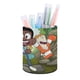 thumbnail image 1 of Craig del Arroyo-theme Cylinder Pen Holder Pencil Organizer with Flannel Lining PVC Leather Material Cardboard Base for study work 10*8CM, 1 of 6