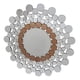 thumbnail image 1 of Espejo Pared Circular Decorativo Burbujas Oro Rosa Jhn, 1 of 3