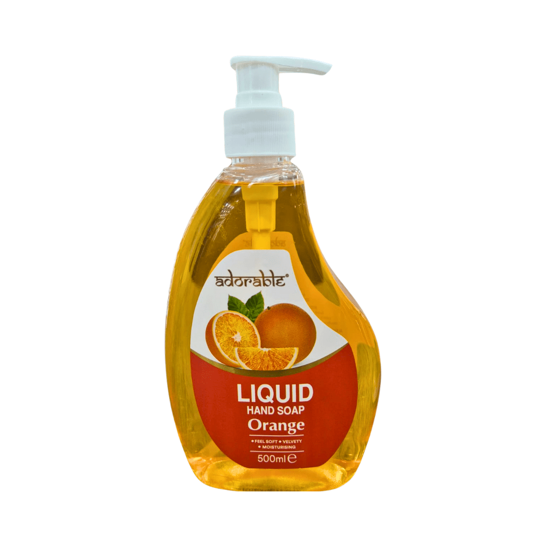 Adorable Jabón Liquido Para Manos Naranja 500 Ml
