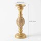 thumbnail image 2 of Porta Vela Candelabro Decorativo Elegante Dorado Flor 30cm Dorado, 2 of 4