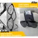 thumbnail image 4 of Soporte para gafas de sol de coche, piel Sufilux, para visera de coche, negro, 2 unidades, 4 of 6